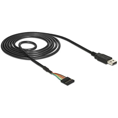 Afbeelding van Delock USB stekker &gt; TTL 6 pins header aansluiting 5V, Interne kabel (PC)