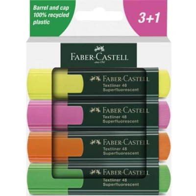 Afbeelding van Faber Castell tekstmarker 4 stuks in karton etui FC 254844