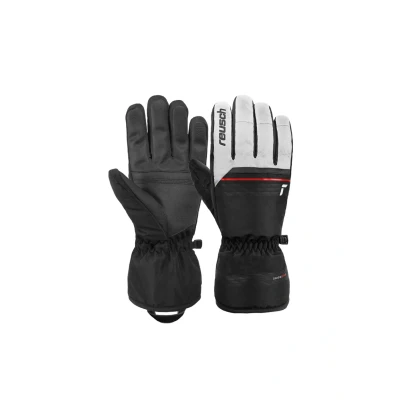Afbeelding van Reusch SNOW Handschoenen White fire red black, Maat: 11, black