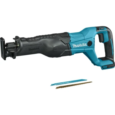 Afbeelding van Makita 18 V Reciprozaag DJR186Z Zonder Accu&#039;s en Lader Verstevigde Aanslag Gereedschapsloze Zaagwissel Krukmechanisme Blauw/Zwart