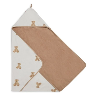Afbeelding van Jollein Badcape 75x75cm Teddy Bear GOTS