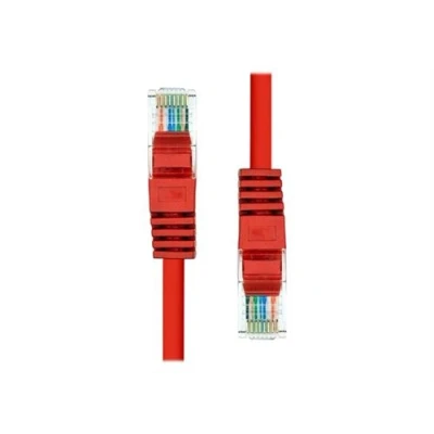 Image de ProXtend Cordon de raccordement RJ 45 (M) pour 2 m 5.4 mm UTP CAT 5e IEEE 802.3at moulé, sans crochet, bloqué rouge