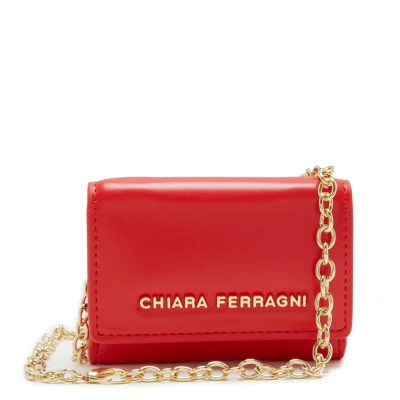 Afbeelding van Chiara Ferragni Range Simple Sketch Portemonnee, Dames, Maat: One Size, High risk red