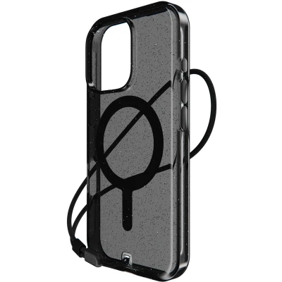Afbeelding van Bodyguardz Hoesje Geschikt voor iPhone 16 Pro Carve Glitter MagSafe transparant