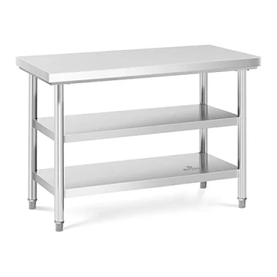 Afbeelding van Royal Catering RVS werktafel ECO 120 x 60 cm 600 kg tussenplank