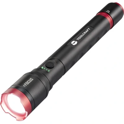 Afbeelding van TOOLCRAFT Handlamp werkt op Li ion oplaadbare batterij of batterijgevoed Verstelbaar, Instelbare puntgrootte, Met stroboscoopfunctie, USB poort 5000 lm 3.5