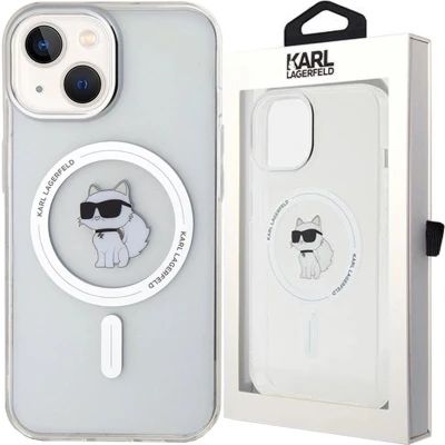 Afbeelding van Karl Lagerfeld IML Choupette MagSafe hoesje voor iPhone 12 / Pro transparant