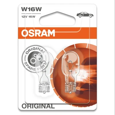 Afbeelding van Osram W16W Gloeilamp 12V W2.1x9.5d Original Line 2 Stuks