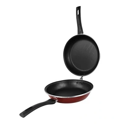 Image de Poêle à Omelette diamètre 24 cm Grenat Magefesa Praga Rouge