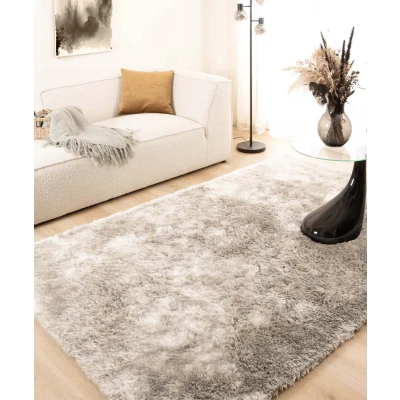 Afbeelding van Shaggy Tapijt/Vloerkleed Spark Zilver 140x200 Cm