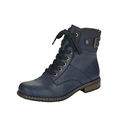Afbeelding van Rieker dames 71242 enkellaarsjes, Blau Ozean Pazifik 15, 36 EU