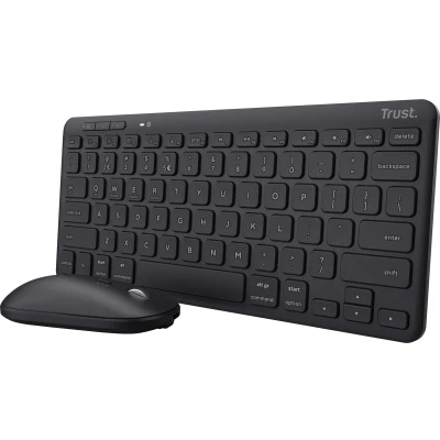 Afbeelding van Trust Lyra Eco Draadloze Deskset, Qwerty Toetsenbord