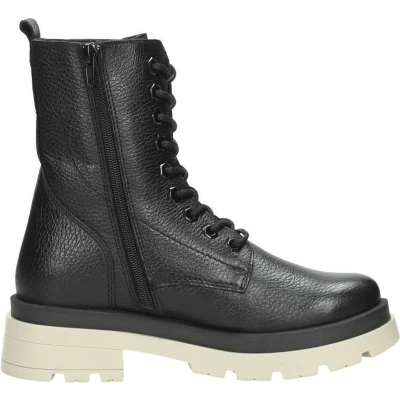 Afbeelding van PS. POELMAN Dames Veterschoenen Hoog zwart Maat 38