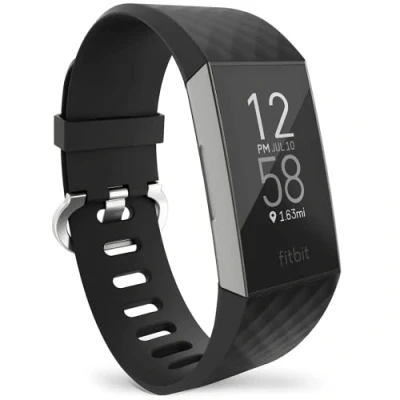 Afbeelding van Digicharge Vervangende armband voor Fitbit Charge 4, 3, Fit Bit Charge4 Charge3 sportarmband dames en heren, verschillende kleuren maten verkrijgbaar, Siliconen