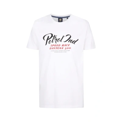 Afbeelding van Petrol Industries Tshirt print, Heren, Maat: XXL, Weiss