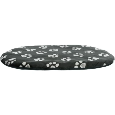 Afbeelding van Trixie Hondenkussen Jimmy Ovaal Zwart Met Pootprint 115X72 CM (408260)