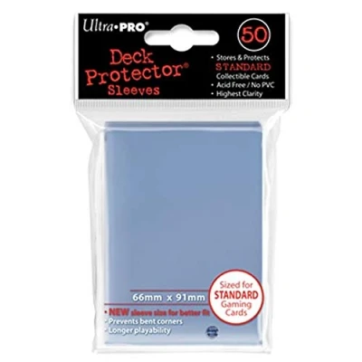 Afbeelding van Trading Card Sleeves 50 Ultra Pro Clear Deck Protectors Pokemon/MTG Size