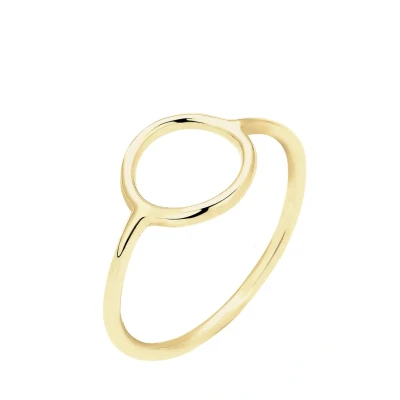 Afbeelding van Elli Circle Ring goldcoloured, Dames, Maat: 54, Gold coloured