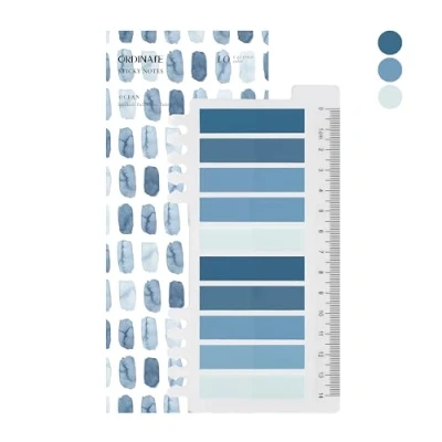 Afbeelding van Ordinate 200 stuks transparante plakstrips, zelfklevende notities, indextabbladen, beschrijfbare pastelkleuren, stationaire benodigdheden, boekaccessoires (A