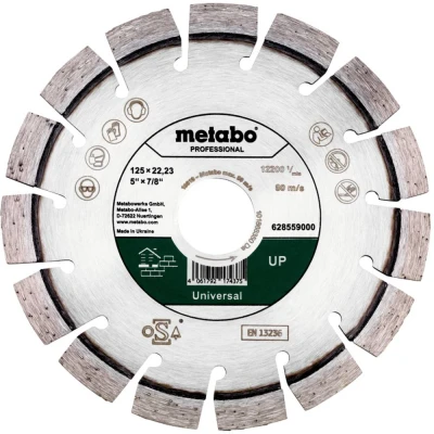 Afbeelding van Metabo 628559000 Diamanten doorslijpschijf Diameter 125 mm Boordiameter 22.23 1 stuk(s)
