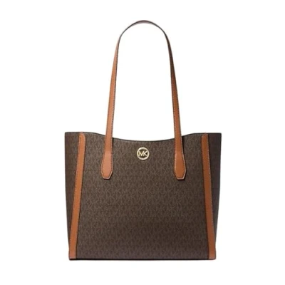 Afbeelding van Schoudertas Michael Kors Leida Bruin 34 x 29 12 cm