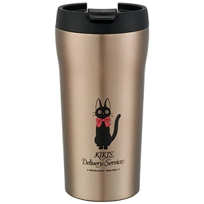 Afbeelding van Ghibli Kiki&#039;s Vliegende Koeriersdienst Jiji Compacte Roestvrije Isothermische Reismok 360ml