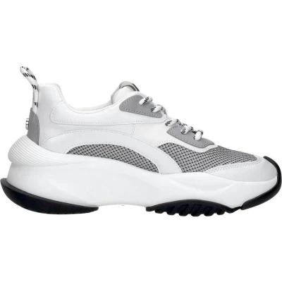 Afbeelding van Steve Madden Belissimo Sneakers laag, Dames, Maat: 37, White/grey Imitatieleer/ textiel