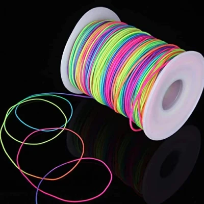 Afbeelding van elastische nylon band voor armbanden, draad, meerkleurig, scheurvast, sieraden, rubberdraad, knutselen (1 mm 100 m)