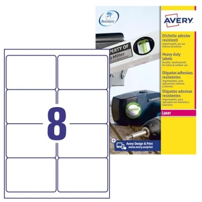 Afbeelding van Etiket Avery L4715 20 99.1x67.7mm wit 160stuks