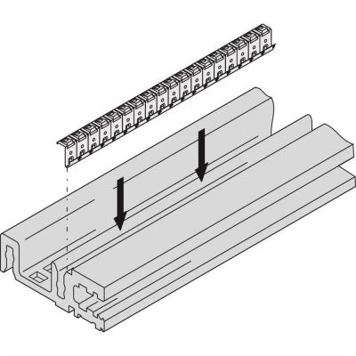 Afbeelding van Schroff 24576084 19 inch Rails voor patchkast