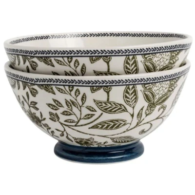 Afbeelding van Laura Ashley Hedingham Giftset Kommen Blue Sage 15.5 cm 2 stuks