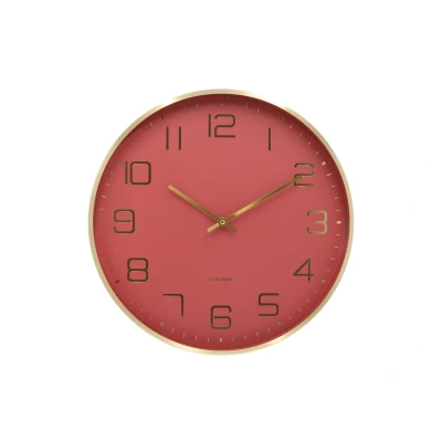 Afbeelding van Karlsson Wandklok Elegance Glow Rode oker Ø40cm