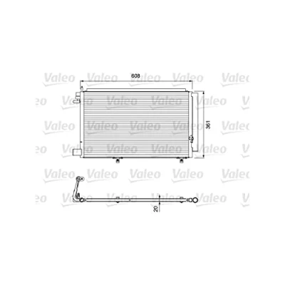 Afbeelding van Valeo Airco condensor 814294