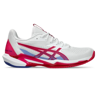 Afbeelding van Asics Solution Speed 3 Tennisschoenen voor kleibanen, Dames, Maat: 42.5, White bright rose Mesh