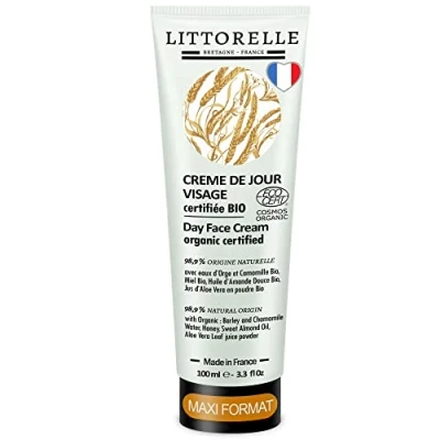 Afbeelding van Littorelle Biologische Dagcrème met Gerstwater 100ml Hydrateert en Kalmeert
