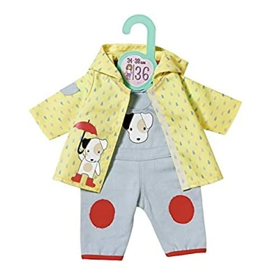 Afbeelding van Dolly Moda Zapf Creation 870594 tuinbroek met regenjas voor pop, 34 38 cm