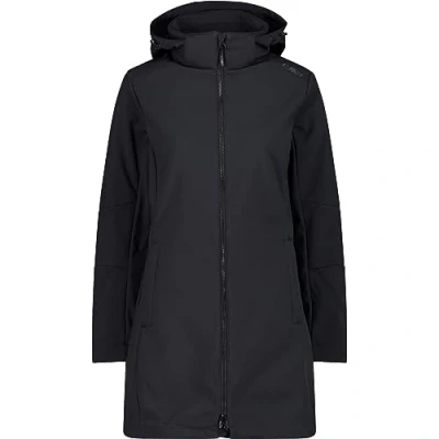 Afbeelding van CMP Woman Parka ZIP HOOD Softshelljas, Dames, Maat: 34, Nero