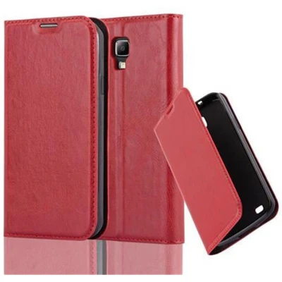 Afbeelding van Cadorabo Hoesje geschikt voor Samsung Galaxy S4 ACTIVE in APPEL ROOD Beschermhoes met magnetische sluiting, standfunctie en kaartvakje Book Case Cover Etui