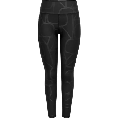 Afbeelding van ONLY Play ONPFONT2 LOGO Legging, Dames, Maat: Large, Black