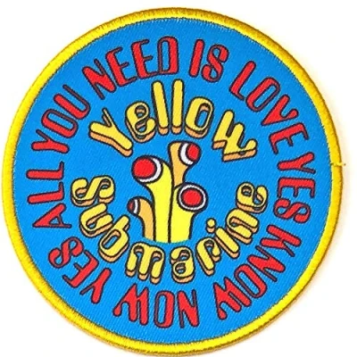 Afbeelding van The Beatles Yellow Submarine AYNIL Circle Patch Multicolours