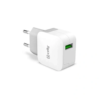 Afbeelding van Celly Thuislader 1 USB 2.4A Wit 0517550