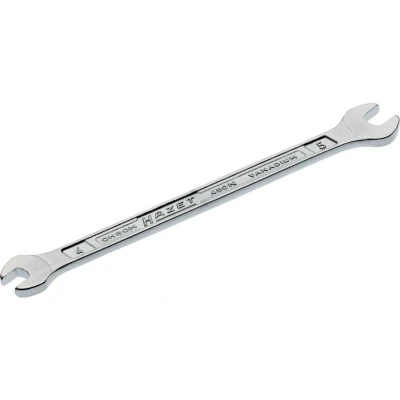 Afbeelding van HAZET 450N 4X5 Dubbele steeksleutel 99,5 Chroom vanadium staal Verchroomd