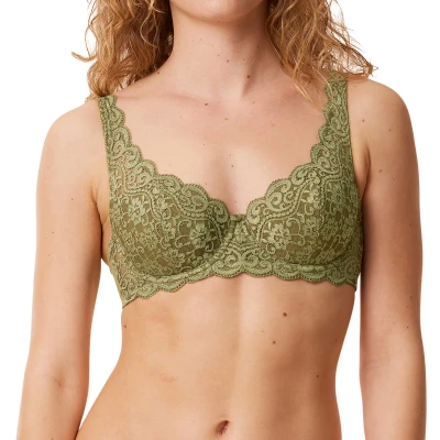 Afbeelding van Triumph Schalenbh Amourette WHP Beugel BH, Dames, Maat: 85D, Martini olive