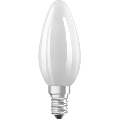 Afbeelding van Ledvance Classic LED E14 Kaars Filament Mat 4.8W 470lm 827 Zeer Warm Wit Dimbaar Vervangt 40W