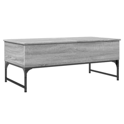 Image de vidaXL Table basse sonoma gris 100x50x40 cm bois d&#039;ingénierie et métal845379