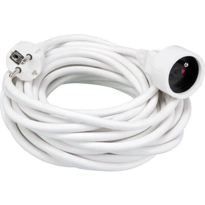 Afbeelding van Verlengkabel 10 m wit 3g1.5 penaarde Velleman