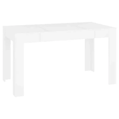 Afbeelding van vidaXL eettafel, wit, 140 x 74,5 76 cm, spaanplaat