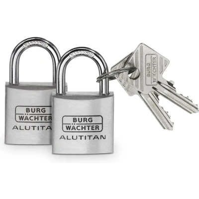 Afbeelding van Burg Wächter 36151 Hangslot 30.00 mm Gelijksluitend Aluminium Sleutelslot