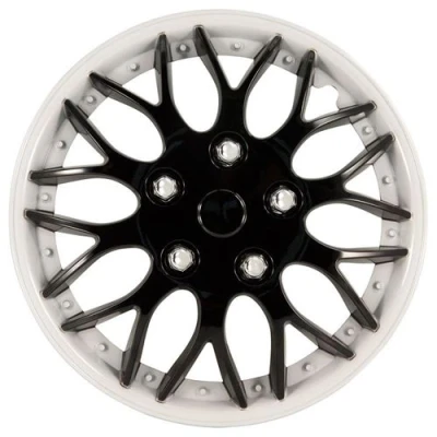 Image de AutoStyle enjoliveurs Missouri 15 pouces ABS noir / blanc lot de 4