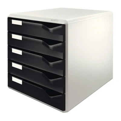 Image de LEITZ Module de classement PS, 5 tiroirs, gris clair/noir